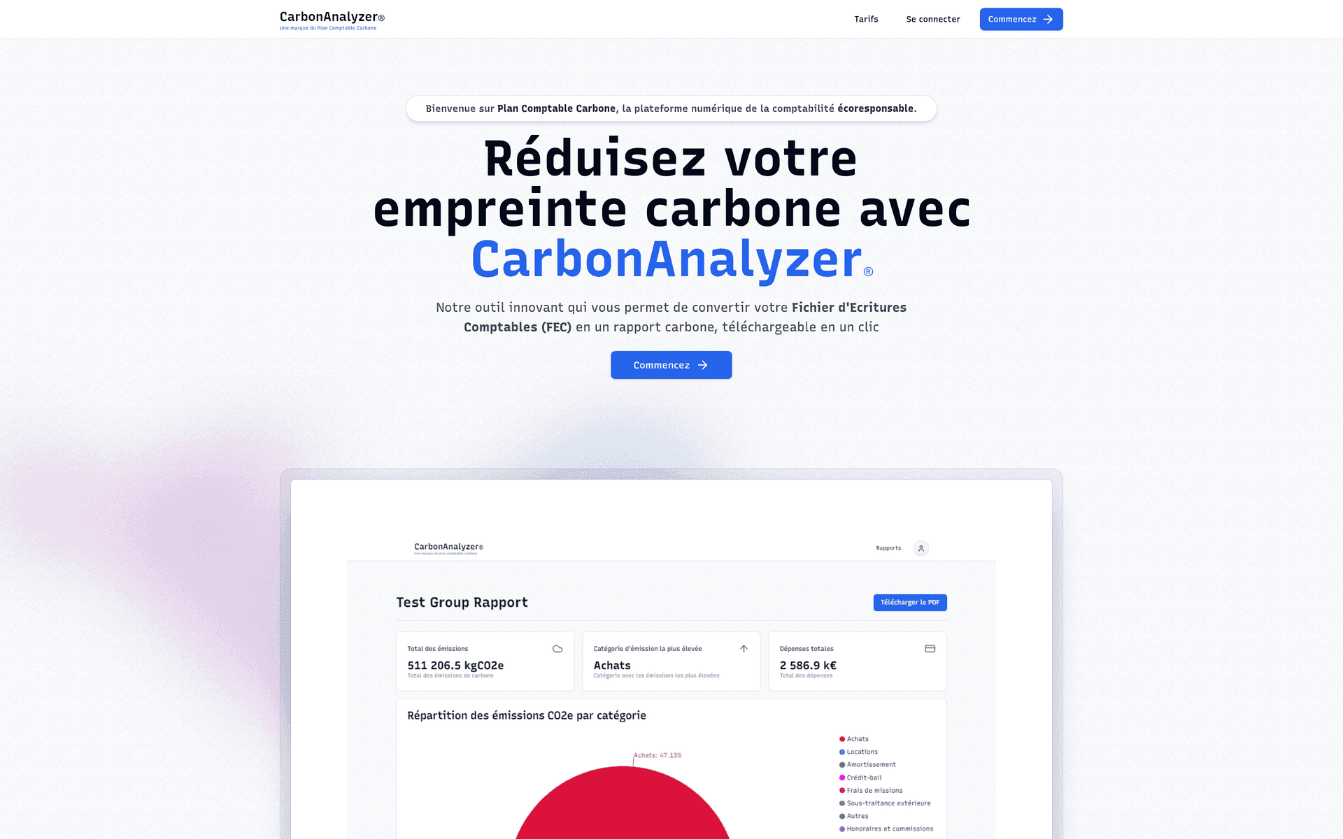 CarbonAnalyzer — Carbon accounting for companies that have to report it.
